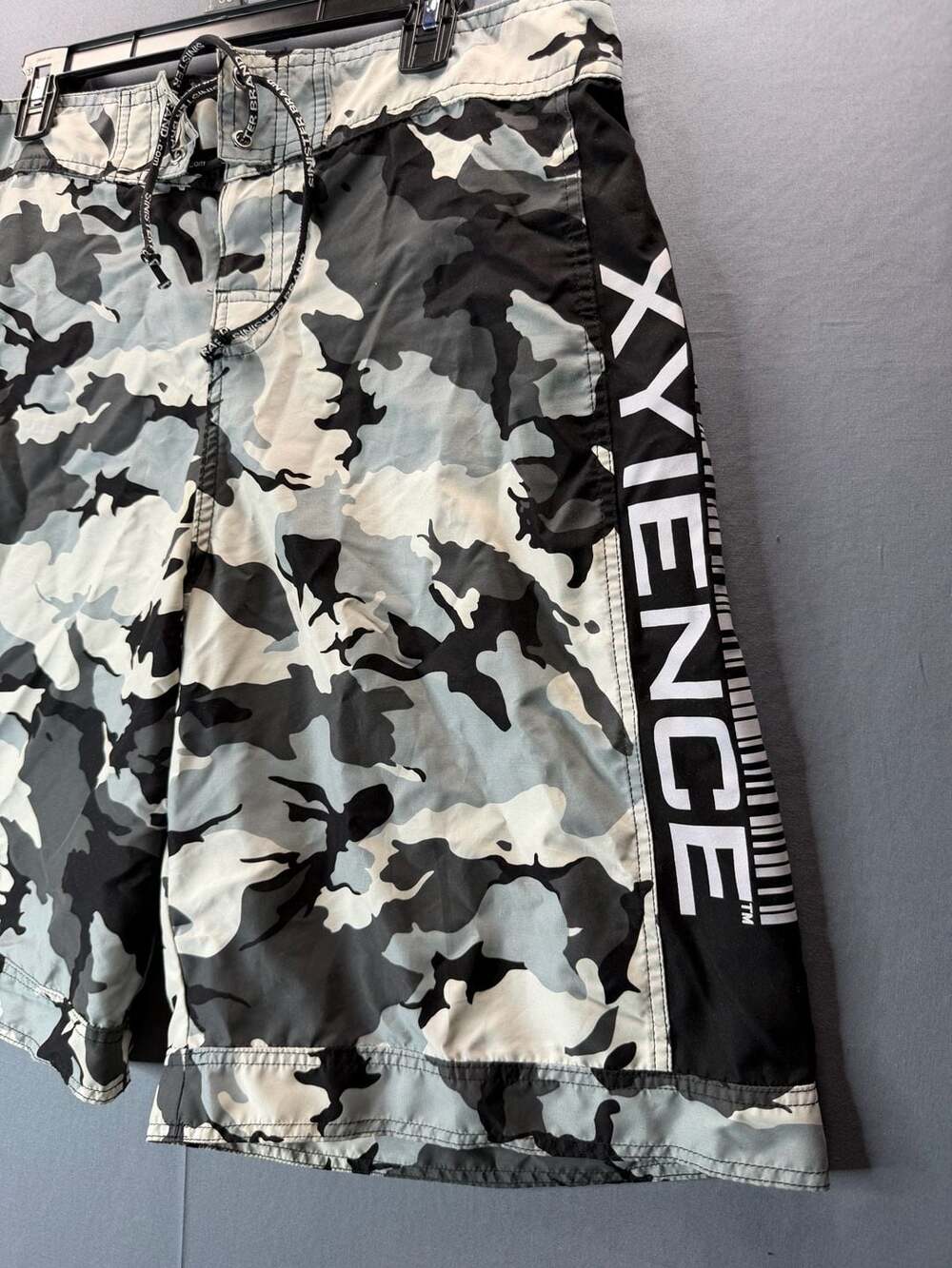 Sinister Brand Board Shorts UFC Trunks sample 38 Camouflage Grey Black Xyience - Picture 2 of 8